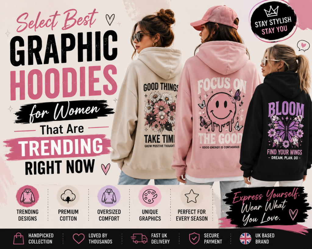 graphic hoodies for women