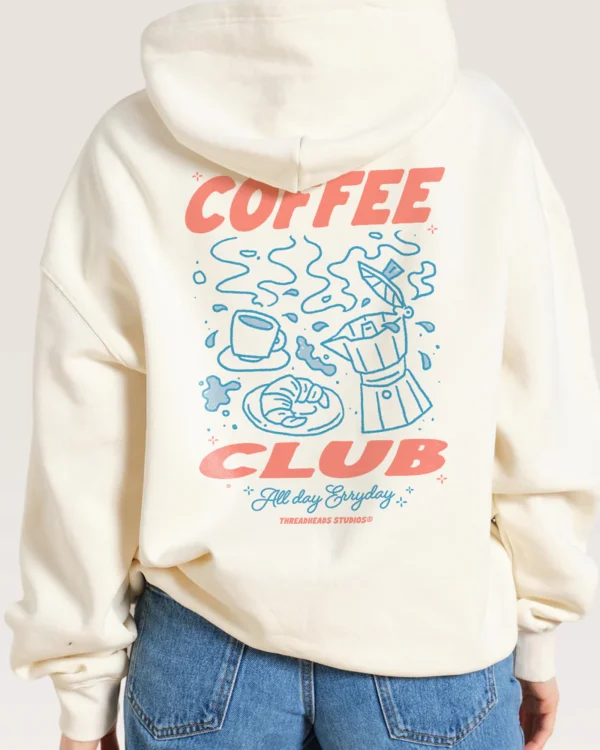 Coffee Club Hoodie off white