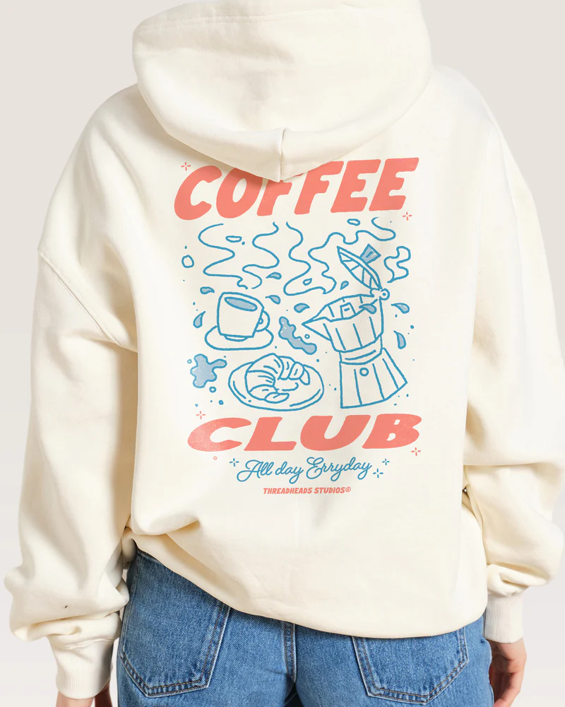 Coffee Club Hoodie off white Coffee Club Hoodie off white