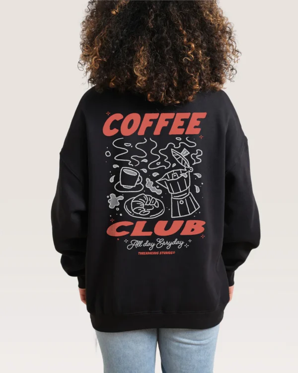 Coffee Club Sweatshirt natural black