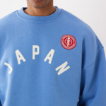 Cotton On box fit graphic sweatshirt in blue dusk 1