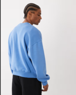 Cotton On box fit graphic sweatshirt in blue dusk