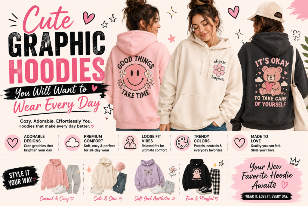 Cute Graphic Hoodies You Will Want to Wear Every Day