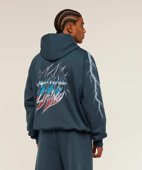 Eagle Band Style Graphic Hoodie