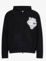Fluffy Emblem Knitted Hood The Couture Club 1