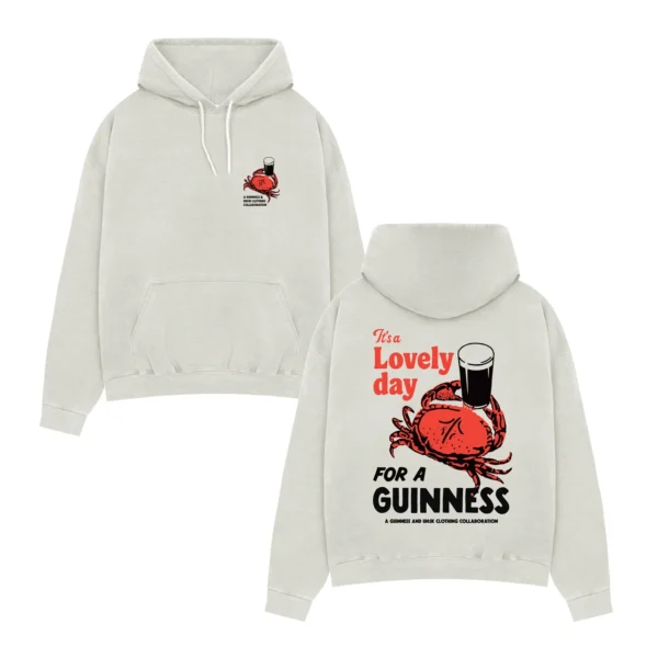 Guinness x UN IK Crab Vintage Washed Hoodie - Sand
