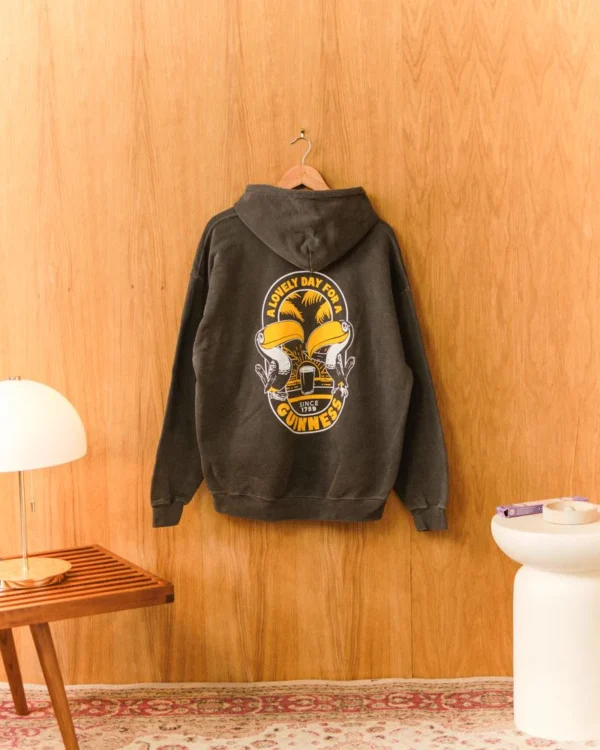 Guinness x UN IK 'Tropical' Vintage Washed Hoodie - Black