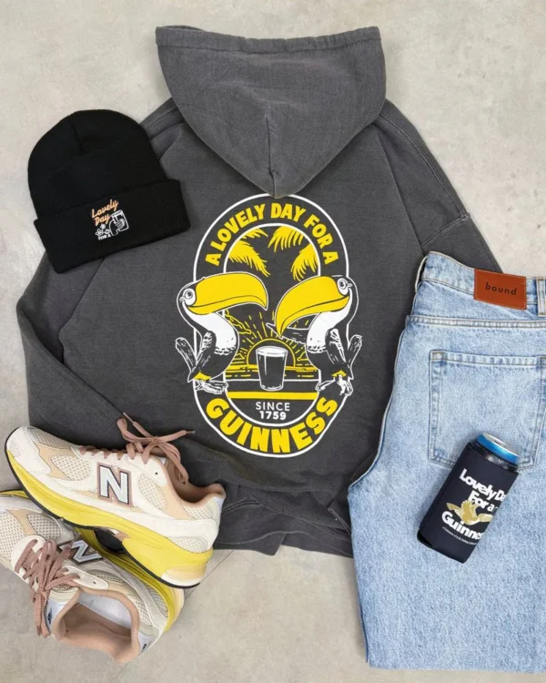 Guinness x UN IK 'Tropical' Vintage Washed Hoodie - pair