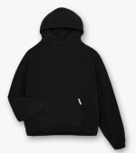 Initial Boxy Hoodie black