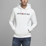 JACK & JONES Men's Jjecorp Logo Sweat Hood Noos Hoodie 1