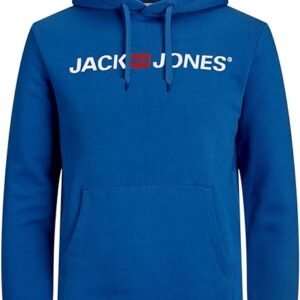 JACK & JONES Men's Jjecorp Logo Sweat Hood Noos Hoodie blue