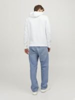 JACK & JONES Men's Jjecorp Logo Sweat Hood Noos Hoodie white