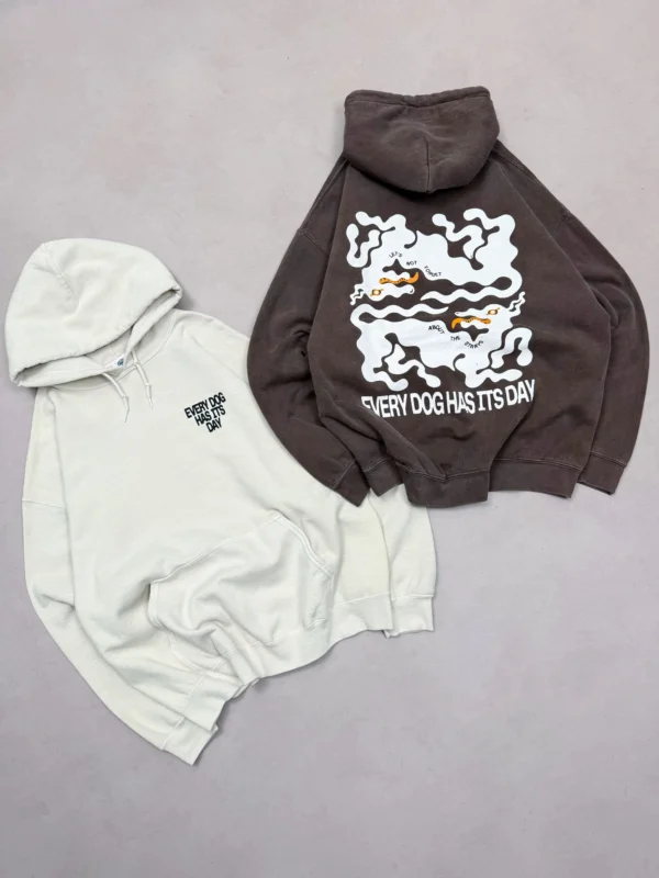 KBAR X UN IK Every Dog Has Its Day Vintage Washed Hoodie - Color