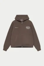 LAKE COMO OVAL GRAPHIC HOODIE brown 1