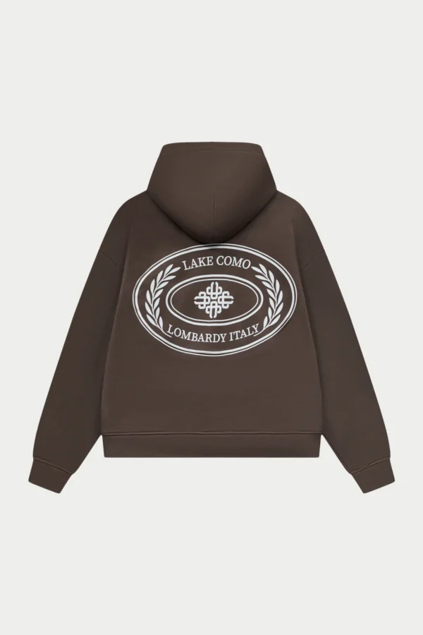 LAKE COMO OVAL GRAPHIC HOODIE brown 2