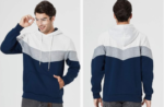 LBL Men's Fleece Hoodie Pullover Casual Hoody Contrast Color Drawstring Sweatshirt with Kanga Pocket