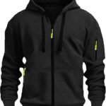 LBL Men's Hoodies Casual Pullover Hooded Sweatshirt Long Sleeve Quarter Zip Hoody Tops With Kangaroo Pocket