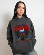 Mothman - Live Laugh Lurk Hoodie gray