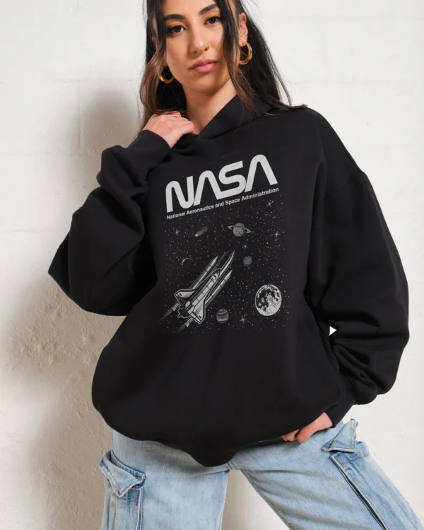 NASA Galaxy Hoodie black