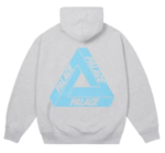 Palace Tri-Ferg Hood gray marl