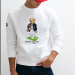 Polo Ralph Lauren Wimbledon capsule classic bear print sweatshirt in white 2