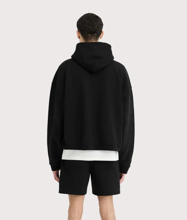REPRESENT Initial Boxy Oversized Hoodie in black 1
