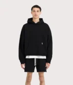 REPRESENT Initial Boxy Oversized Hoodie in black