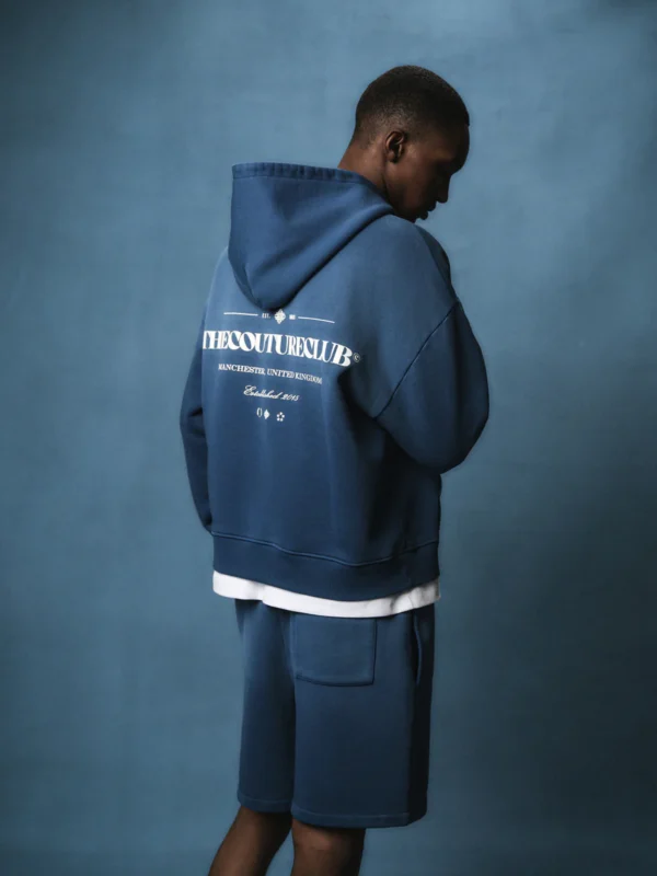 SPRAY WASH COPYRIGHT MULTI GRAPHIC ZIP THROUGH HOODIE
