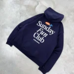 Vice 84 'Fun Club' Zip Up Hoodie - Navy 1