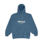 Vice 84 Off-Court GSM Vintage Washed Hoodie - Blue
