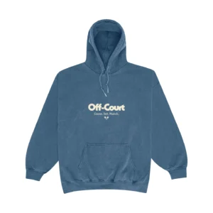 Vice 84 Off-Court GSM Vintage Washed Hoodie - Blue