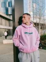 Vice 84 Off-Court GSM Vintage Washed Hoodie - Pink