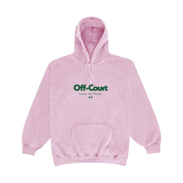 Vice 84 Off-Court GSM' Vintage Washed Hoodie - Pink