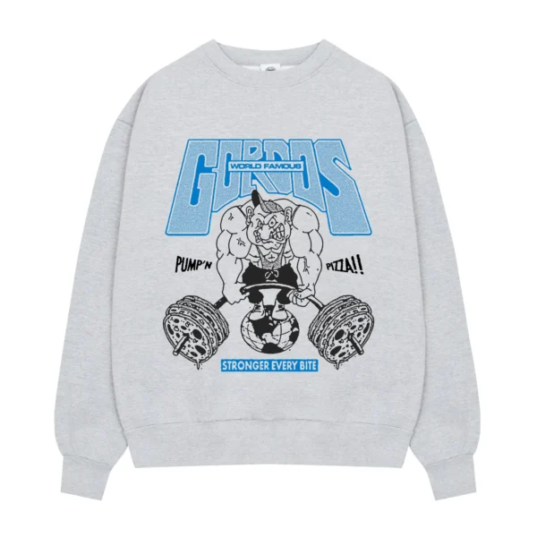 World Famous Gordos 'Heavy Lifters' Heavy Sweater - Grey