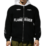flame rider zip up