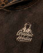 Acid Wash Distressed Graphic Hoodie 2