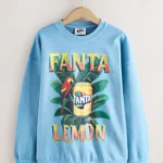 Blue Fanta Lemon Washed Sweatshirt 5