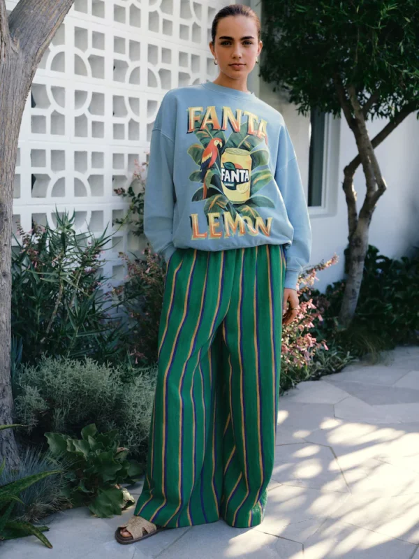 Blue Fanta Lemon Washed Sweatshirt
