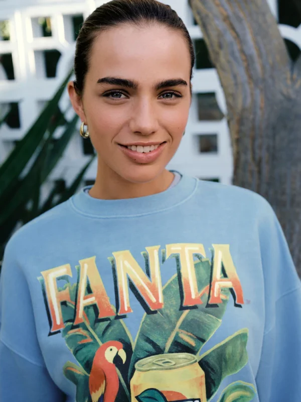 Blue Fanta Lemon Washed Sweatshirt4