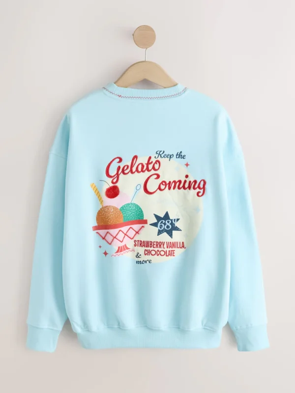 Blue Gelato Graphic Sweatshirt 3