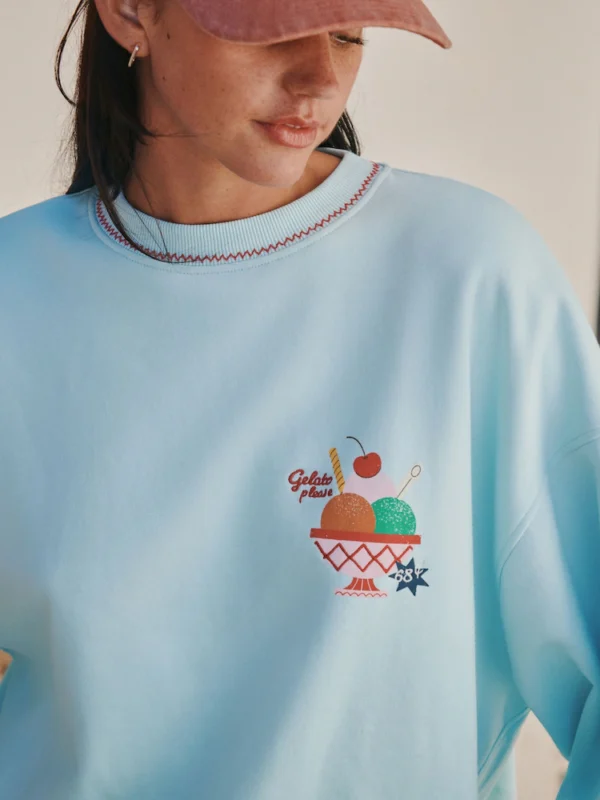 Blue Gelato Graphic Sweatshirt 4