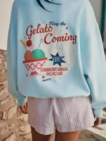 Blue Gelato Graphic Sweatshirt 5