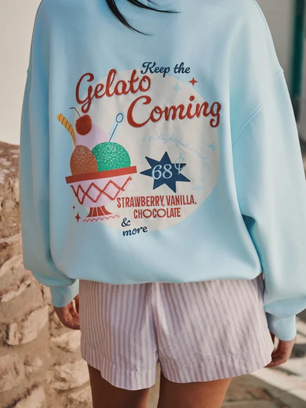 Blue Gelato Graphic Sweatshirt 5