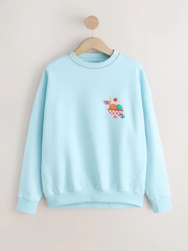 Blue Gelato Graphic Sweatshirt 6