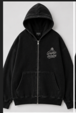 Build To Endure Jet Black Graphic zip up hoodie