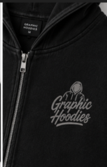 Build To Endure Jet Black Graphic zip up hoodie 22