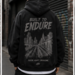 Build To Endure Jet Black Graphic zip up hoodie 3
