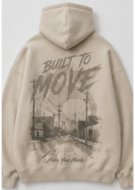 Built To Move Oversized zip up Hoodie 1