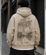 Built To Move Oversized zip up Hoodie 3