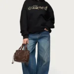 Camo Cutie Edikted Oversized Hoodie black